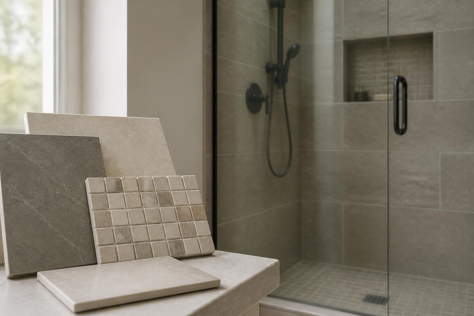 All Tile Showers work detail